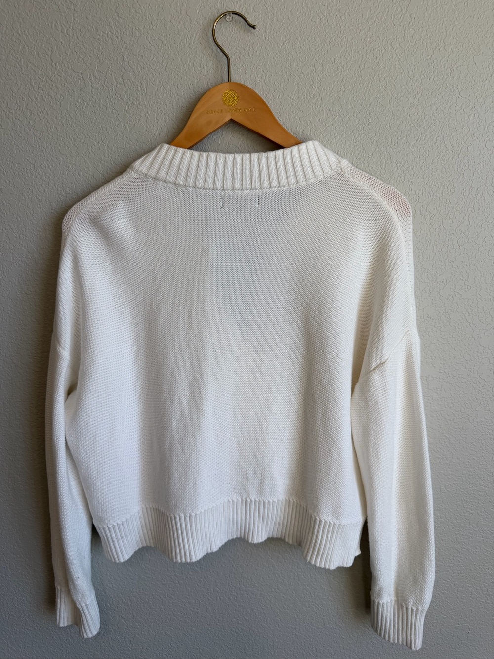 Quince Button-Front Ribbed Cotton Cardigan - Picture 2 of 3